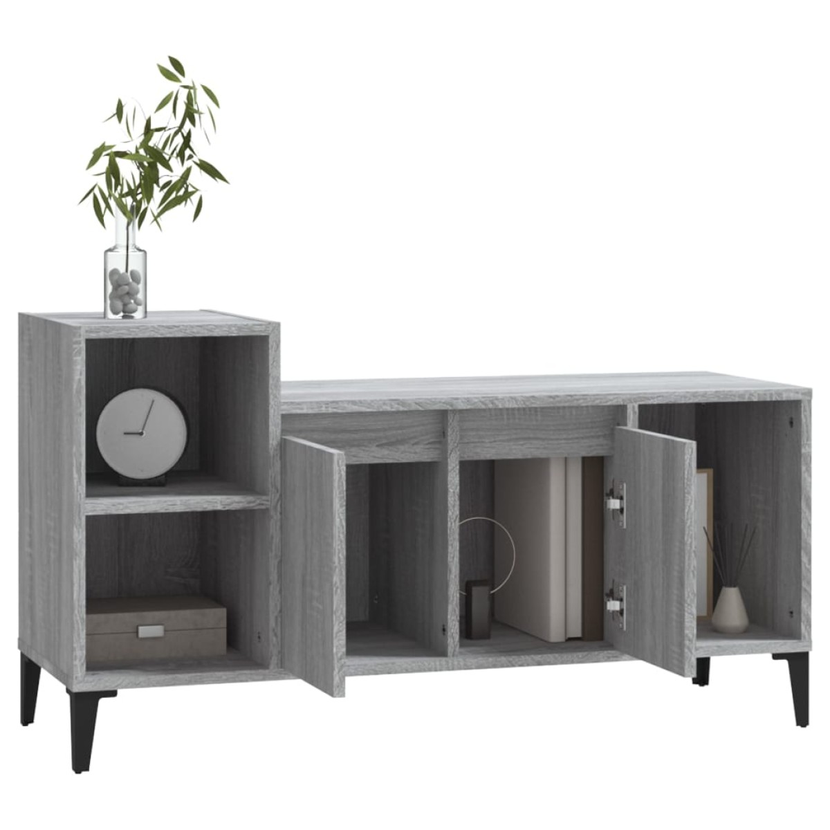 vidaXL Έπιπλο Τηλεόρασης Γκρι Sonoma 100x35x55 εκ. από Επεξεργ. Ξύλο