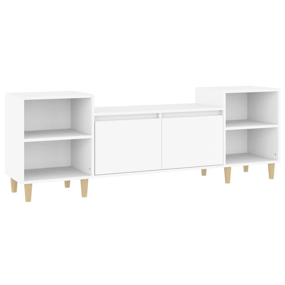 vidaXL Έπιπλο Τηλεόρασης Λευκό 160 x 35 x 55 εκ. Επεξεργασμένο Ξύλο