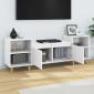 vidaXL Έπιπλο Τηλεόρασης Λευκό 160 x 35 x 55 εκ. Επεξεργασμένο Ξύλο