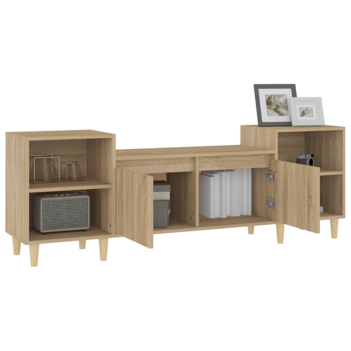 vidaXL Έπιπλο Τηλεόρασης Sonoma Δρυς 160x35x55 εκ. Επεξ. Ξύλο