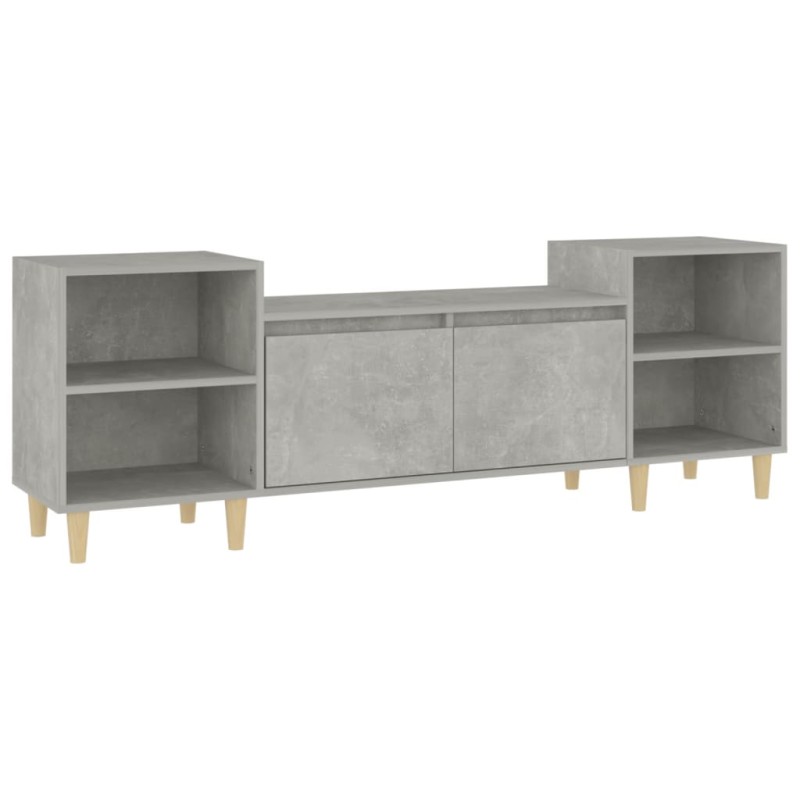 vidaXL Έπιπλο Τηλεόρασης Γκρι Σκυρ. 160x35x55 εκ. Επεξ. Ξύλο