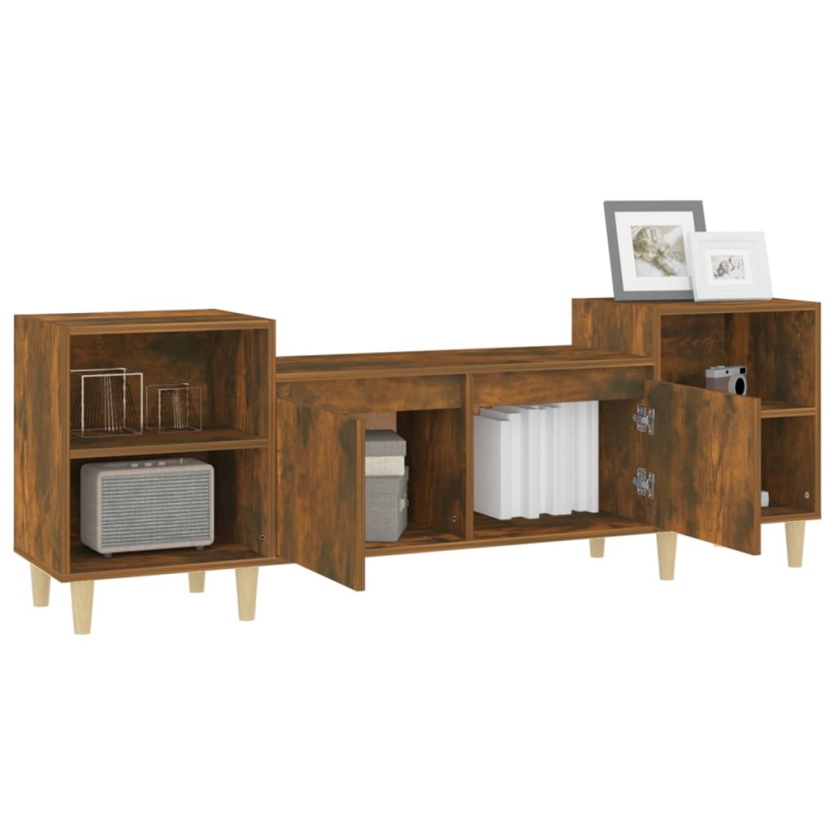 vidaXL Έπιπλο Τηλεόρασης Καπνιστή Δρυς 160x35x55 εκ. Επεξ. Ξύλο