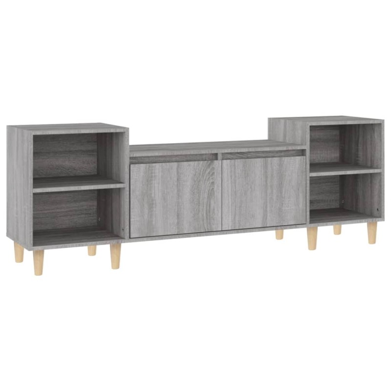 vidaXL Έπιπλο Τηλεόρασης Γκρι Sonoma 160x35x55 εκ. από Επεξεργ. Ξύλο