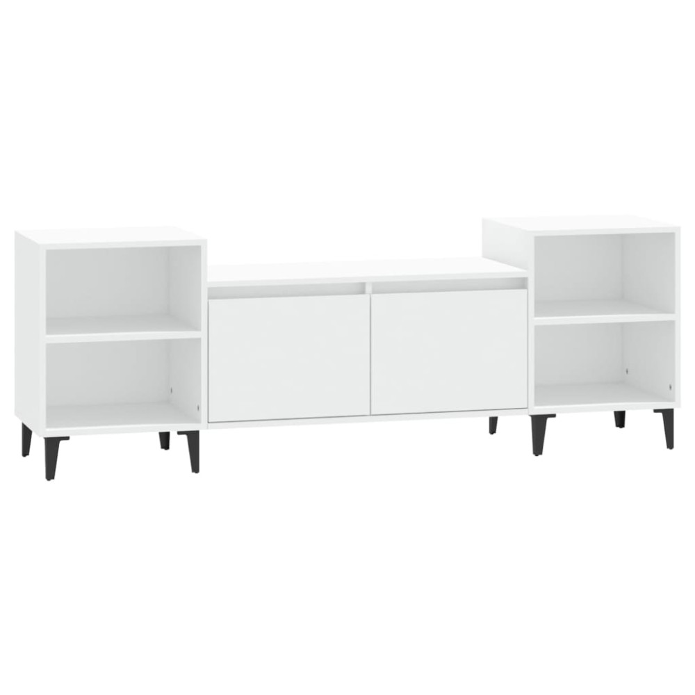 vidaXL Έπιπλο Τηλεόρασης Λευκό 160 x 35 x 55 εκ. Επεξεργασμένο Ξύλο