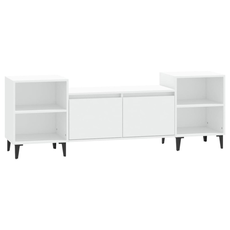 vidaXL Έπιπλο Τηλεόρασης Λευκό 160 x 35 x 55 εκ. Επεξεργασμένο Ξύλο