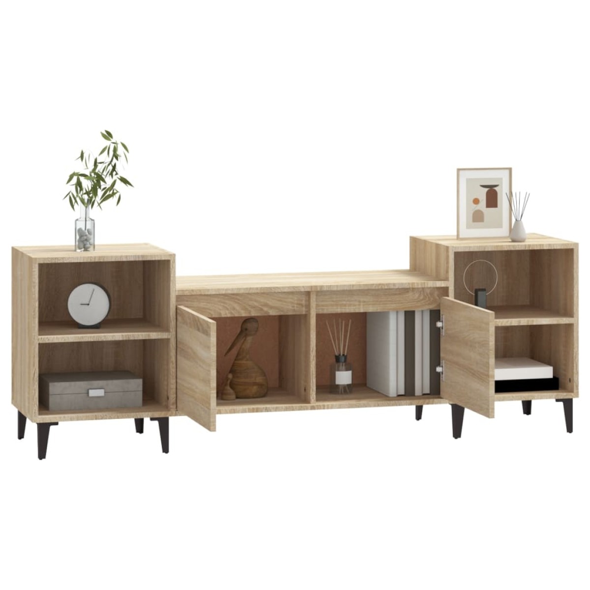 vidaXL Έπιπλο Τηλεόρασης Sonoma Δρυς 160x35x55 εκ. Επεξ. Ξύλο