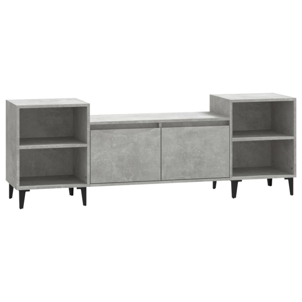 vidaXL Έπιπλο Τηλεόρασης Γκρι Σκυρ. 160x35x55 εκ. Επεξ. Ξύλο