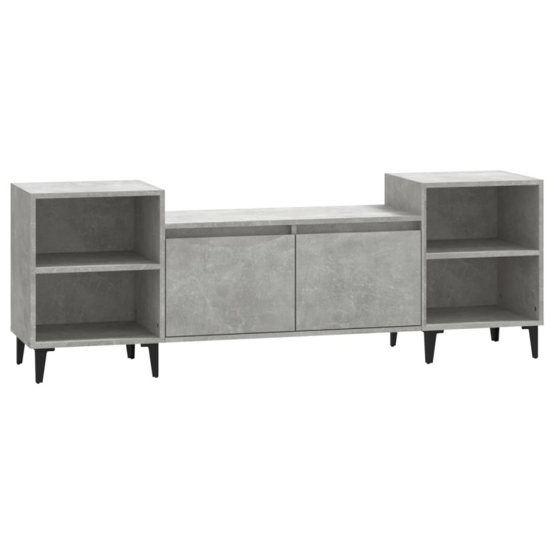 vidaXL Έπιπλο Τηλεόρασης Γκρι Σκυρ. 160x35x55 εκ. Επεξ. Ξύλο