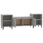 vidaXL Έπιπλο Τηλεόρασης Γκρι Σκυρ. 160x35x55 εκ. Επεξ. Ξύλο