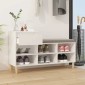 vidaXL Παπουτσοθήκη Λευκή 102x36x60 εκ. από Επεξεργασμένο Ξύλο