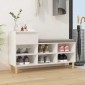 vidaXL Παπουτσοθήκη Λευκή 102x36x60 εκ. από Επεξεργασμένο Ξύλο