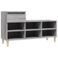vidaXL Παπουτσοθήκη Γκρι Sonoma 102x36x60 εκ. από Επεξεργασμένο Ξύλο