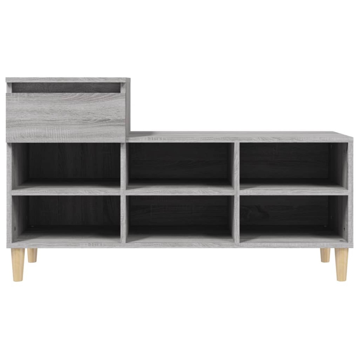 vidaXL Παπουτσοθήκη Γκρι Sonoma 102x36x60 εκ. από Επεξεργασμένο Ξύλο