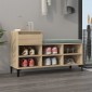 vidaXL Παπουτσοθήκη Sonoma Δρυς 102x36x60 εκ. από Επεξεργασμένο Ξύλο