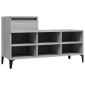 vidaXL Παπουτσοθήκη Γκρι Sonoma 102x36x60 εκ. από Επεξεργασμένο Ξύλο
