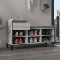 vidaXL Παπουτσοθήκη Γκρι Sonoma 102x36x60 εκ. από Επεξεργασμένο Ξύλο