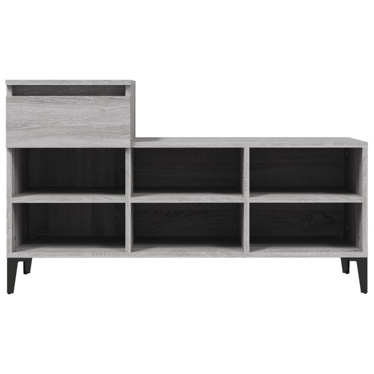 vidaXL Παπουτσοθήκη Γκρι Sonoma 102x36x60 εκ. από Επεξεργασμένο Ξύλο