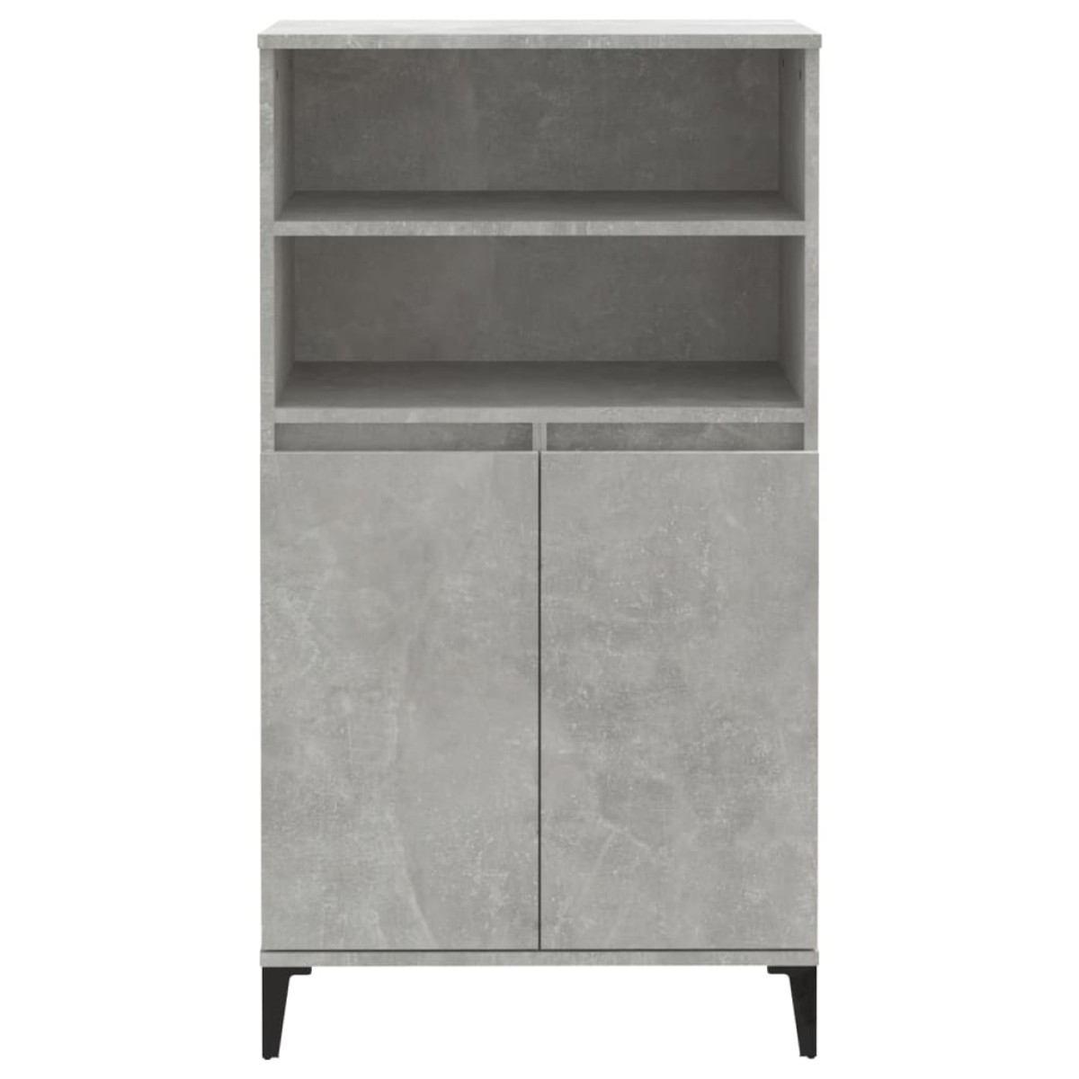 vidaXL Ντουλάπι Γκρι σκυροδέματος 60x36x110 εκ. από Επεξεργασμένο Ξύλο