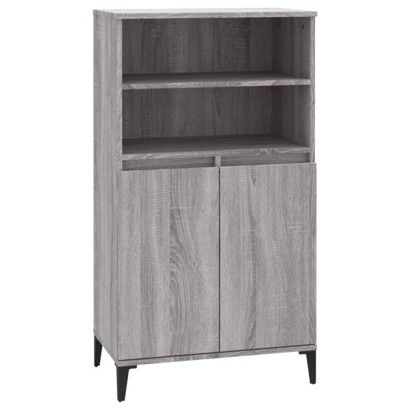 vidaXL Ντουλάπι Γκρι Sonoma 60 x 36 x 110 εκ. από Επεξεργασμένο Ξύλο
