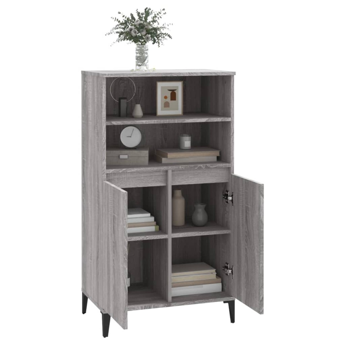 vidaXL Ντουλάπι Γκρι Sonoma 60 x 36 x 110 εκ. από Επεξεργασμένο Ξύλο