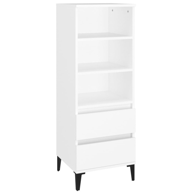 vidaXL Ντουλάπι Λευκό 40 x 36 x 110 εκ. από Επεξεργασμένο Ξύλο