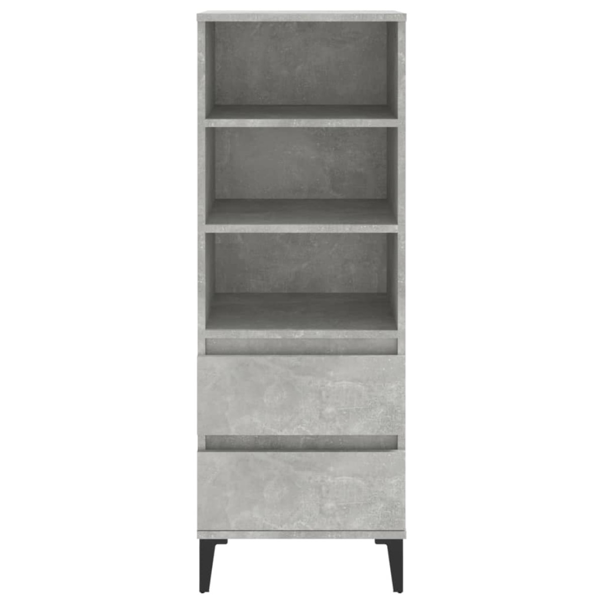 vidaXL Ντουλάπι Γκρι Σκυρ. 40x36x110 εκ. από Επεξεργασμένο Ξύλο