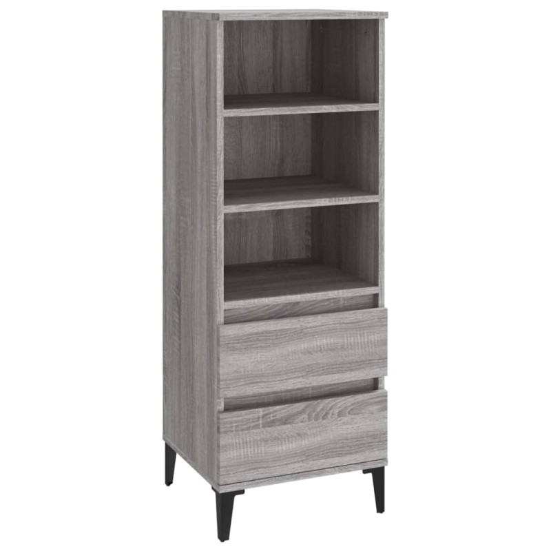 vidaXL Ντουλάπι Γκρι Sonoma 40x36x110 εκ. από Επεξεργασμένο Ξύλο