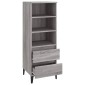 vidaXL Ντουλάπι Γκρι Sonoma 40x36x110 εκ. από Επεξεργασμένο Ξύλο