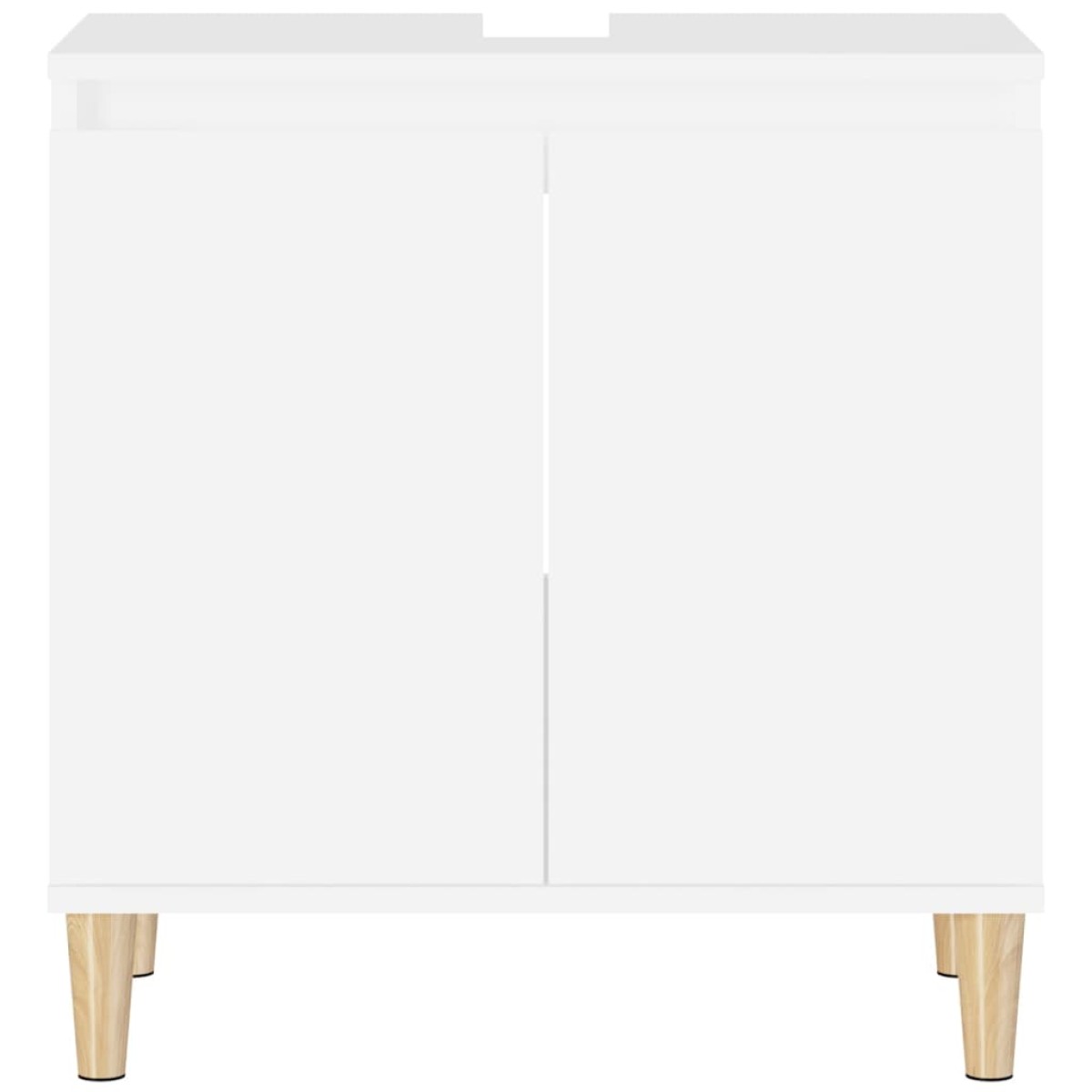 vidaXL Ντουλάπι Νιπτήρα Λευκό 58 x 33 x 60 εκ. από Επεξεργασμένο Ξύλο