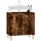 vidaXL Ντουλάπι Νιπτήρα Καπνιστή Δρυς 58x33x60 εκ. Επεξεργ. Ξύλο