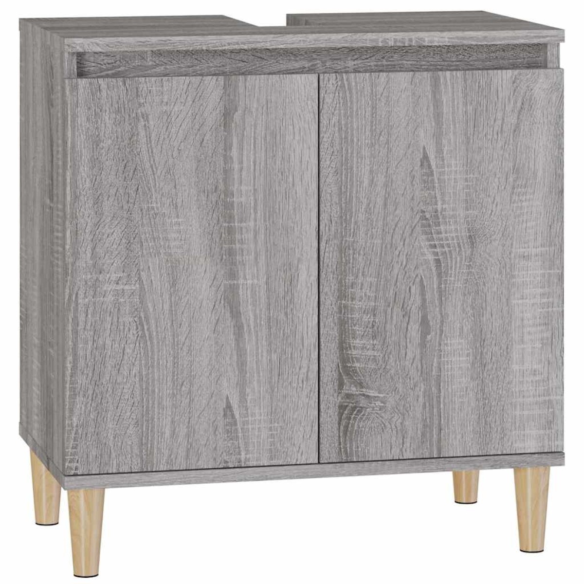 vidaXL Ντουλάπι Νιπτήρα Grey Sonoma 58 x 33 x 60 εκ. Επεξεργ. Ξύλο