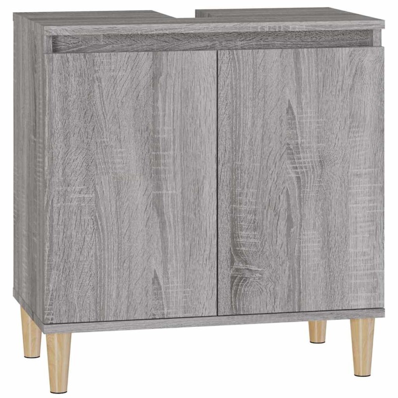 vidaXL Ντουλάπι Νιπτήρα Grey Sonoma 58 x 33 x 60 εκ. Επεξεργ. Ξύλο