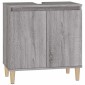 vidaXL Ντουλάπι Νιπτήρα Grey Sonoma 58 x 33 x 60 εκ. Επεξεργ. Ξύλο