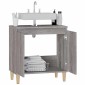 vidaXL Ντουλάπι Νιπτήρα Grey Sonoma 58 x 33 x 60 εκ. Επεξεργ. Ξύλο