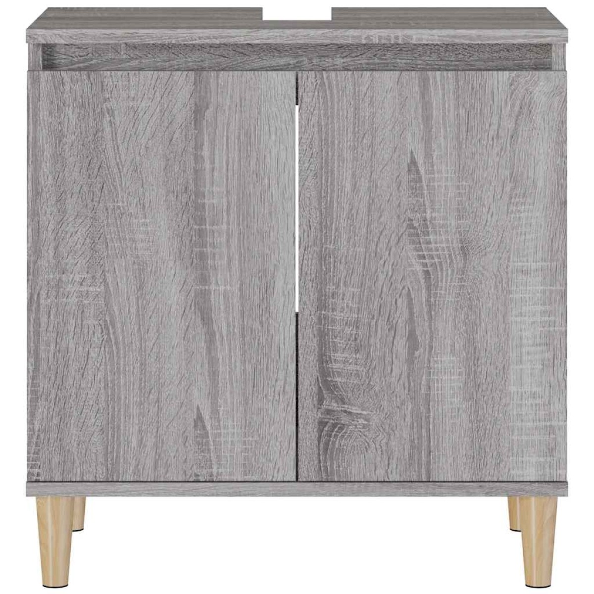 vidaXL Ντουλάπι Νιπτήρα Grey Sonoma 58 x 33 x 60 εκ. Επεξεργ. Ξύλο