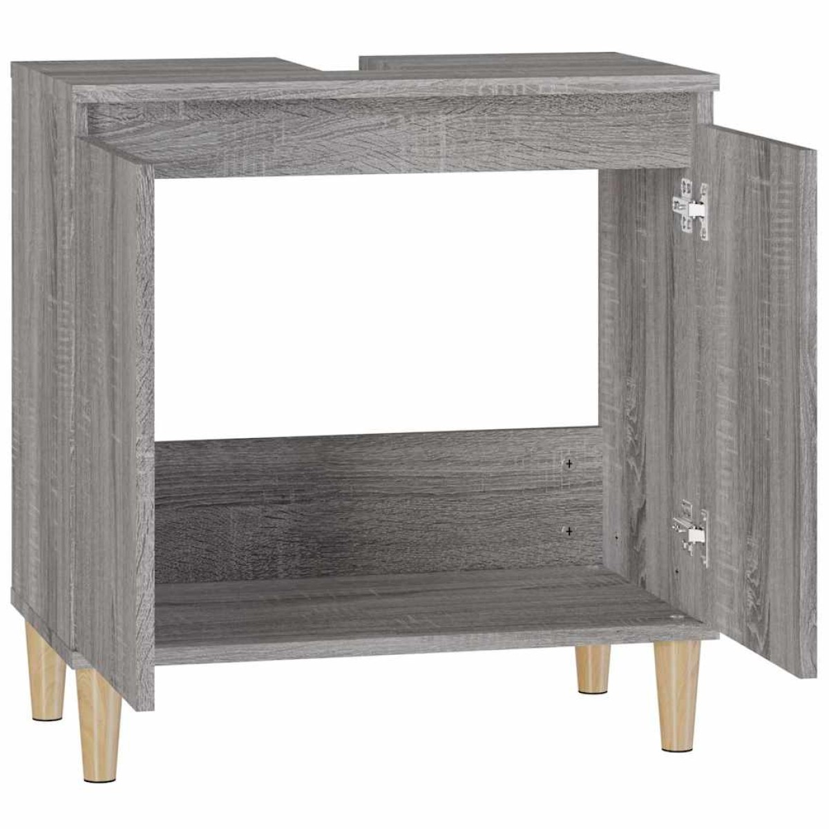 vidaXL Ντουλάπι Νιπτήρα Grey Sonoma 58 x 33 x 60 εκ. Επεξεργ. Ξύλο