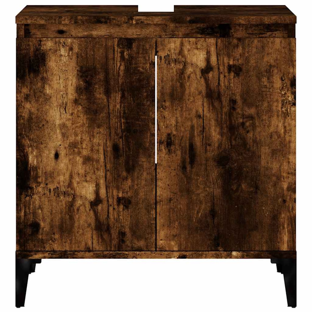 vidaXL Ντουλάπι Νιπτήρα Καπνιστή Δρυς 58x33x60 εκ. Επεξεργ. Ξύλο