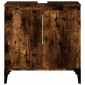 vidaXL Ντουλάπι Νιπτήρα Καπνιστή Δρυς 58x33x60 εκ. Επεξεργ. Ξύλο
