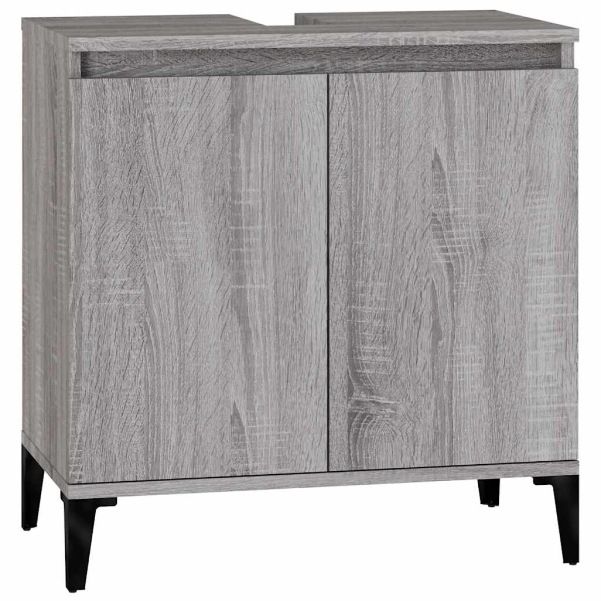 vidaXL Ντουλάπι Νιπτήρα Grey Sonoma 58 x 33 x 60 εκ. Επεξεργ. Ξύλο