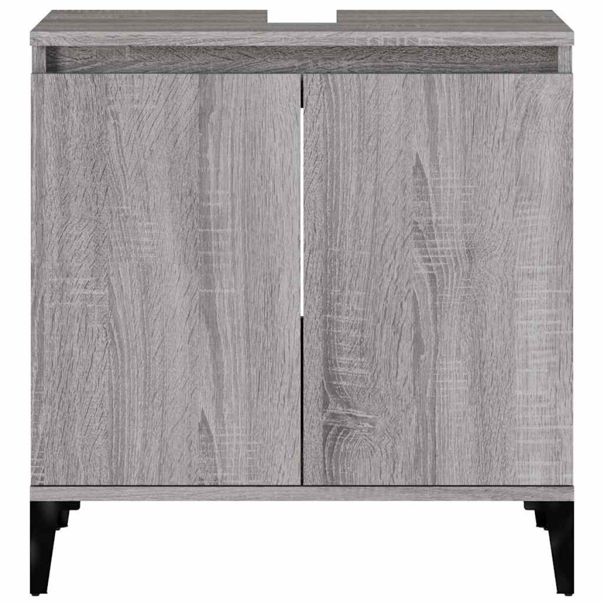 vidaXL Ντουλάπι Νιπτήρα Grey Sonoma 58 x 33 x 60 εκ. Επεξεργ. Ξύλο