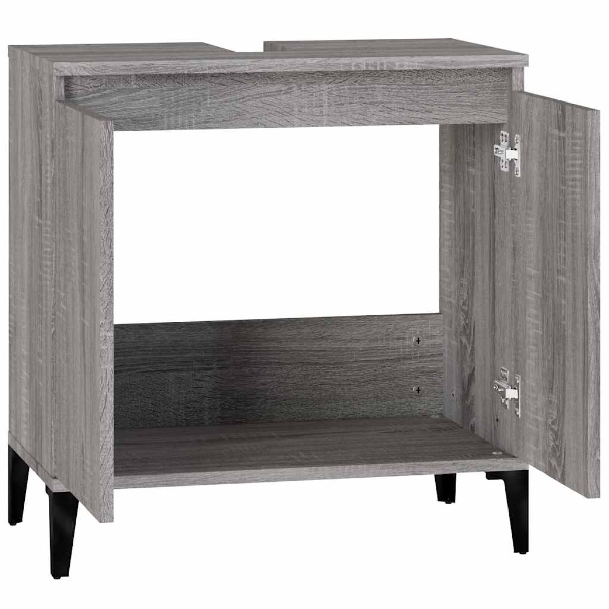 vidaXL Ντουλάπι Νιπτήρα Grey Sonoma 58 x 33 x 60 εκ. Επεξεργ. Ξύλο