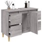 vidaXL Ντουλάπι Νιπτήρα Γκρι Sonoma 80 x 33 x 60εκ. Επεξεργασμένο Ξύλο