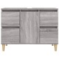 vidaXL Ντουλάπι Νιπτήρα Γκρι Sonoma 80 x 33 x 60εκ. Επεξεργασμένο Ξύλο