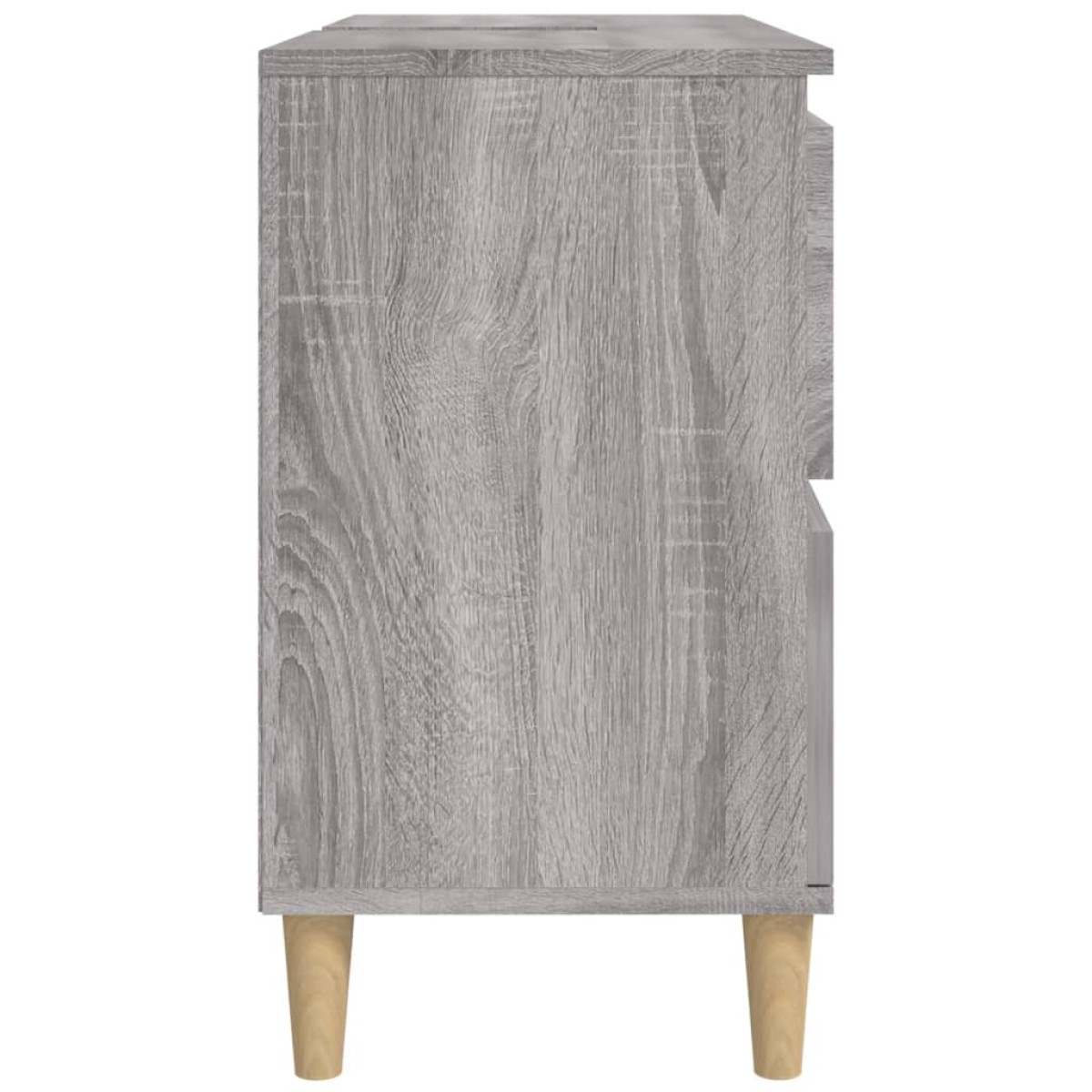vidaXL Ντουλάπι Νιπτήρα Γκρι Sonoma 80 x 33 x 60εκ. Επεξεργασμένο Ξύλο