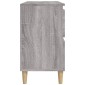 vidaXL Ντουλάπι Νιπτήρα Γκρι Sonoma 80 x 33 x 60εκ. Επεξεργασμένο Ξύλο