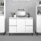 vidaXL Ντουλάπι Νιπτήρα Λευκό 80 x 33 x 60 εκ. Επεξεργασμένο Ξύλο