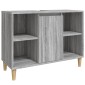 vidaXL Ντουλάπι Νιπτήρα Γκρι Sonoma 80 x 33 x 60εκ. Επεξεργασμένο Ξύλο
