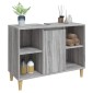 vidaXL Ντουλάπι Νιπτήρα Γκρι Sonoma 80 x 33 x 60εκ. Επεξεργασμένο Ξύλο