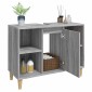 vidaXL Ντουλάπι Νιπτήρα Γκρι Sonoma 80 x 33 x 60εκ. Επεξεργασμένο Ξύλο