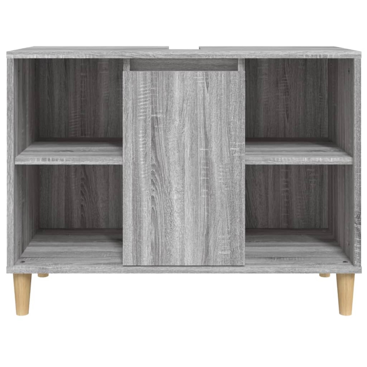 vidaXL Ντουλάπι Νιπτήρα Γκρι Sonoma 80 x 33 x 60εκ. Επεξεργασμένο Ξύλο